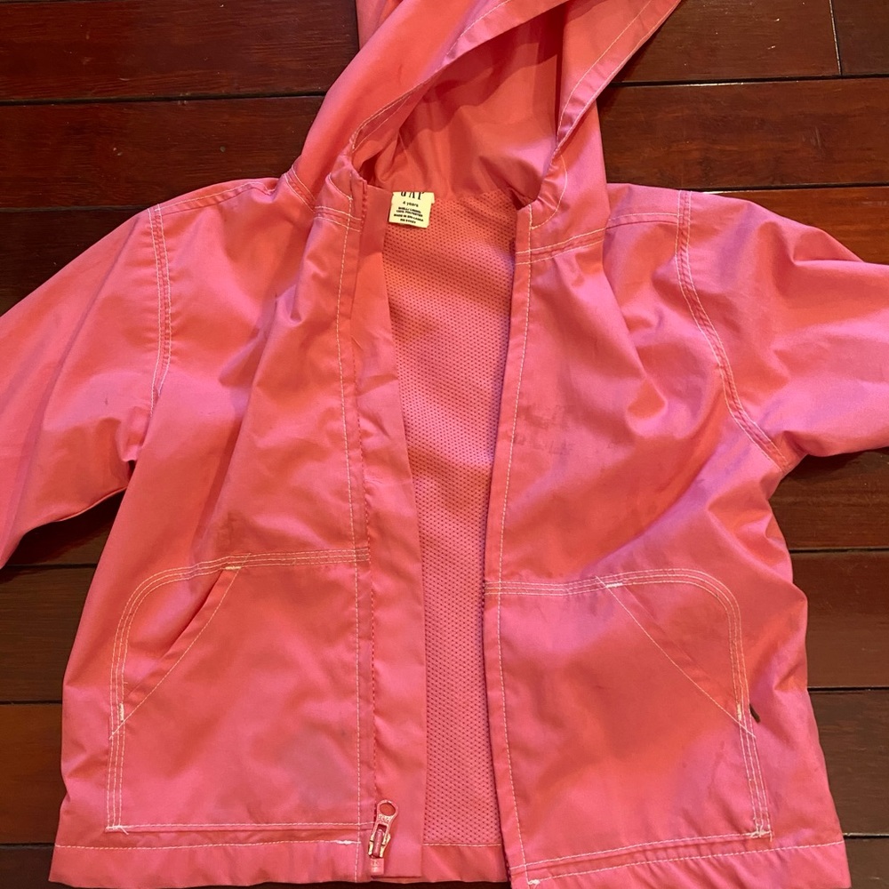 gap girls pink windbreaker